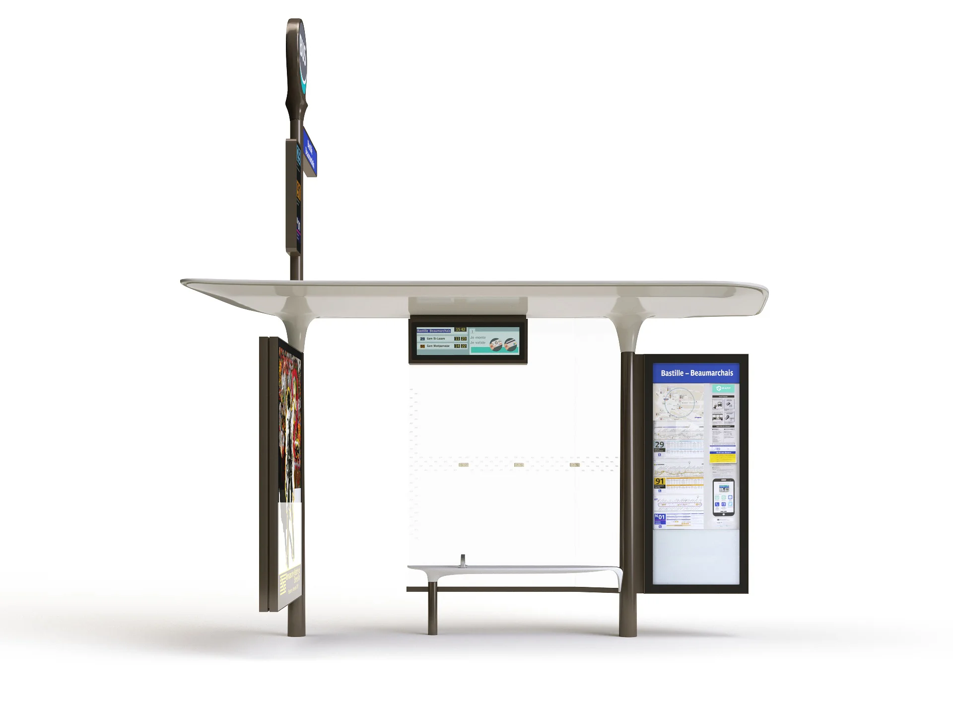 Parisian Bus Stop - Image 3