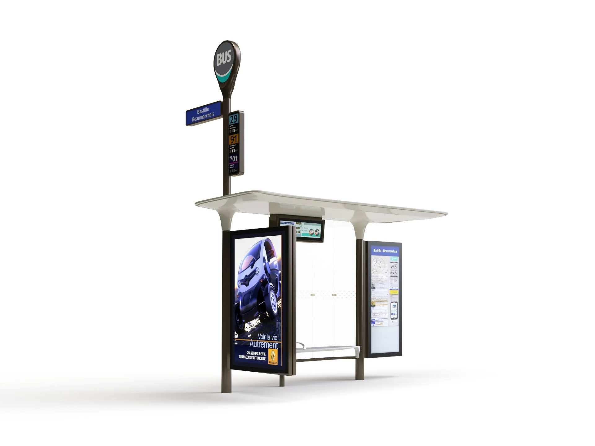 Parisian Bus Stop - Image 5