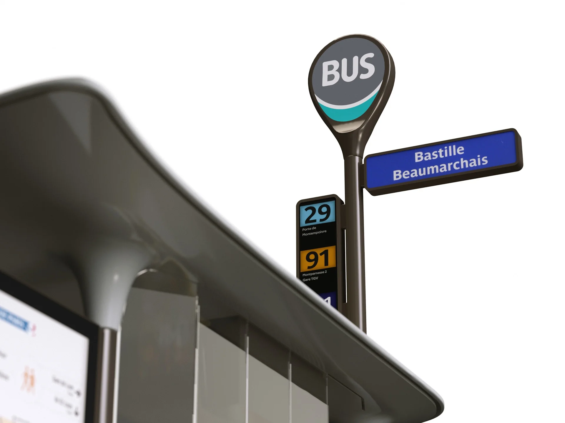 Parisian Bus Stop - Image 8