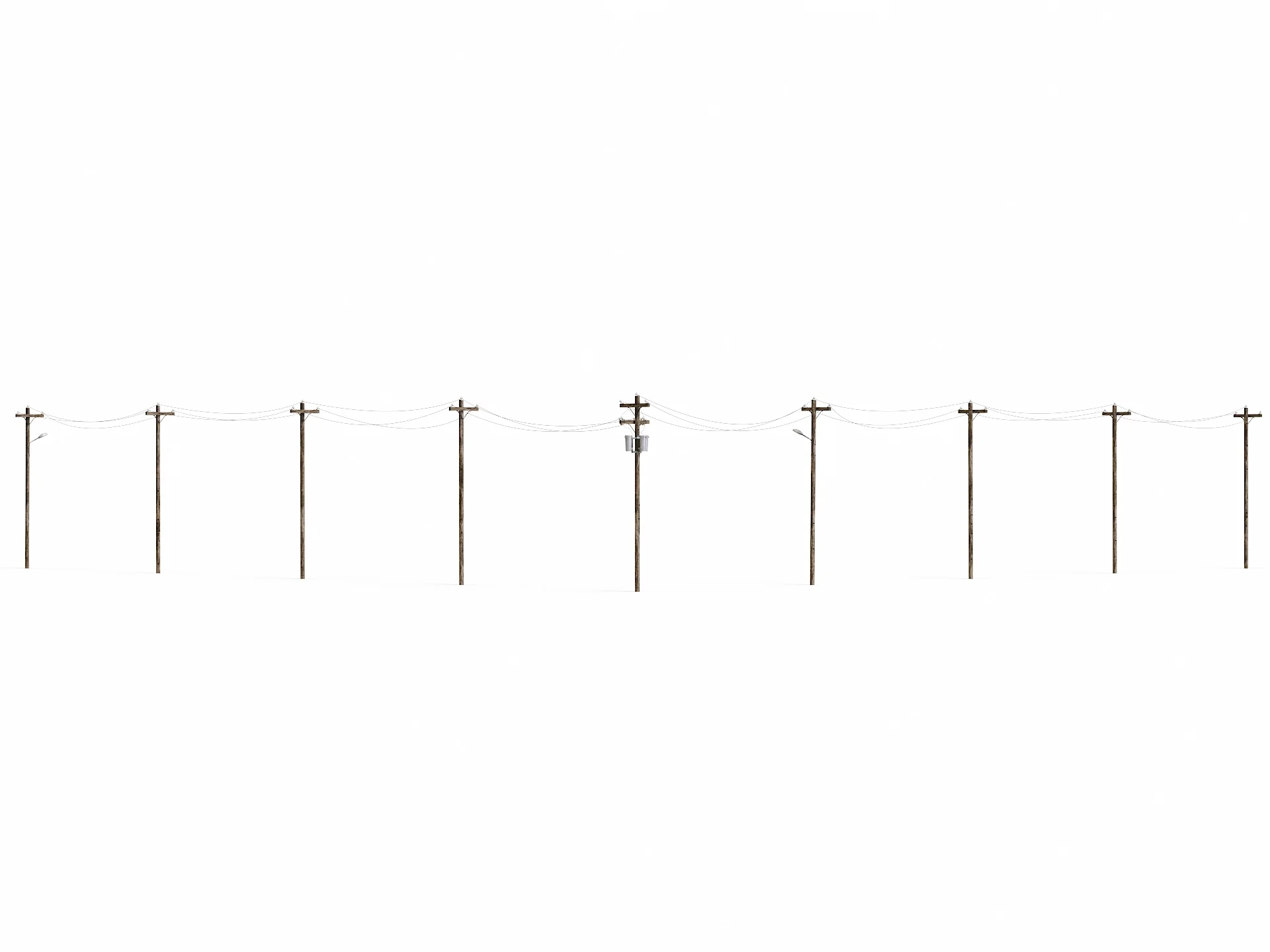 Wooden Electric Poles Set - Image 3