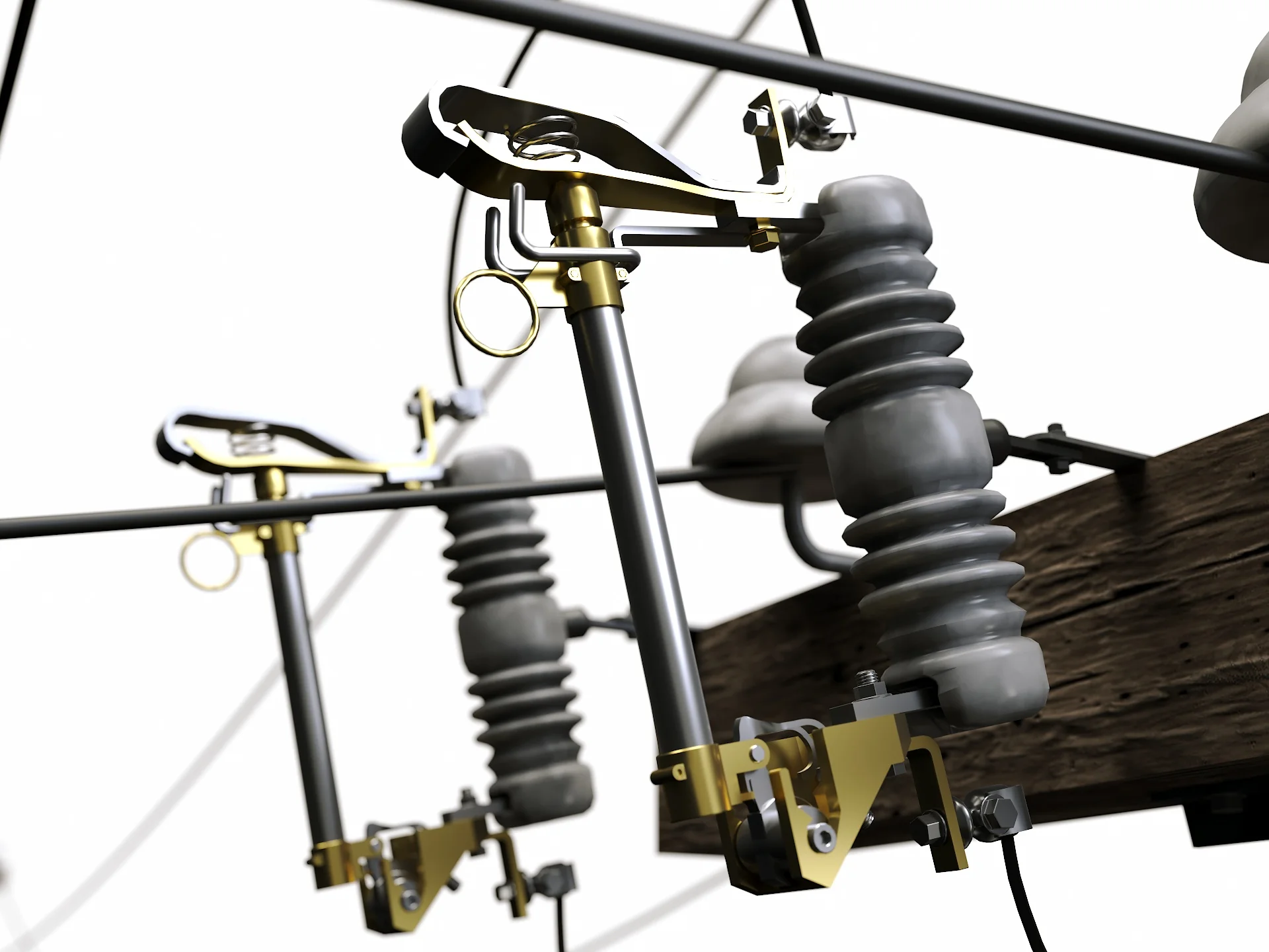 Wooden Electric Poles Set - Image 4