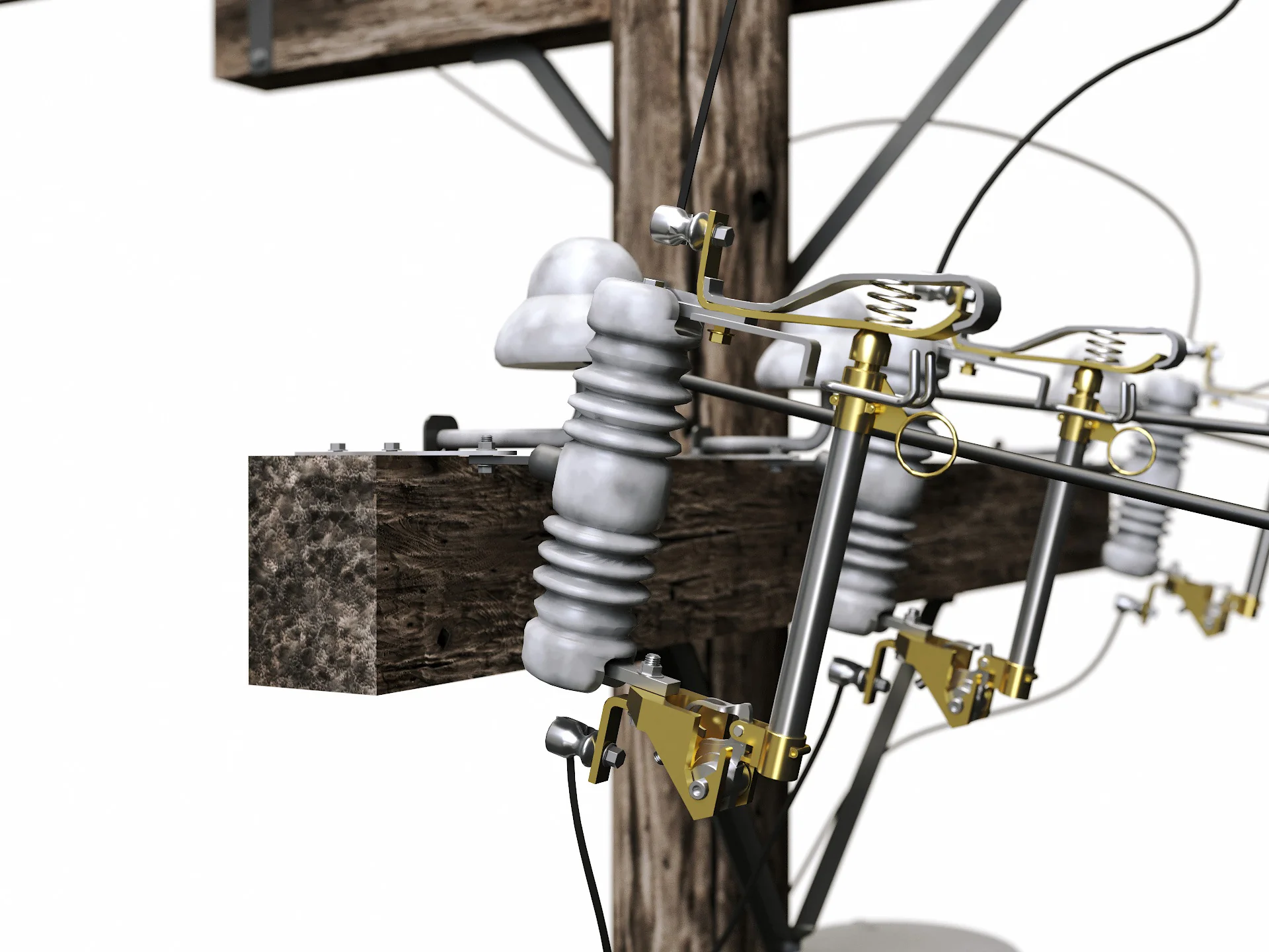 Wooden Electric Poles Set - Image 7