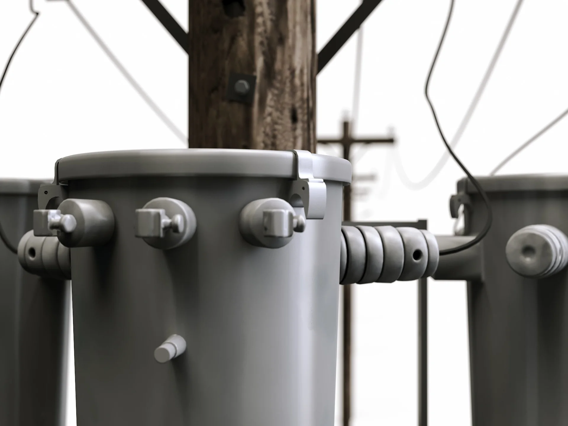 Wooden Electric Poles Set - Image 8