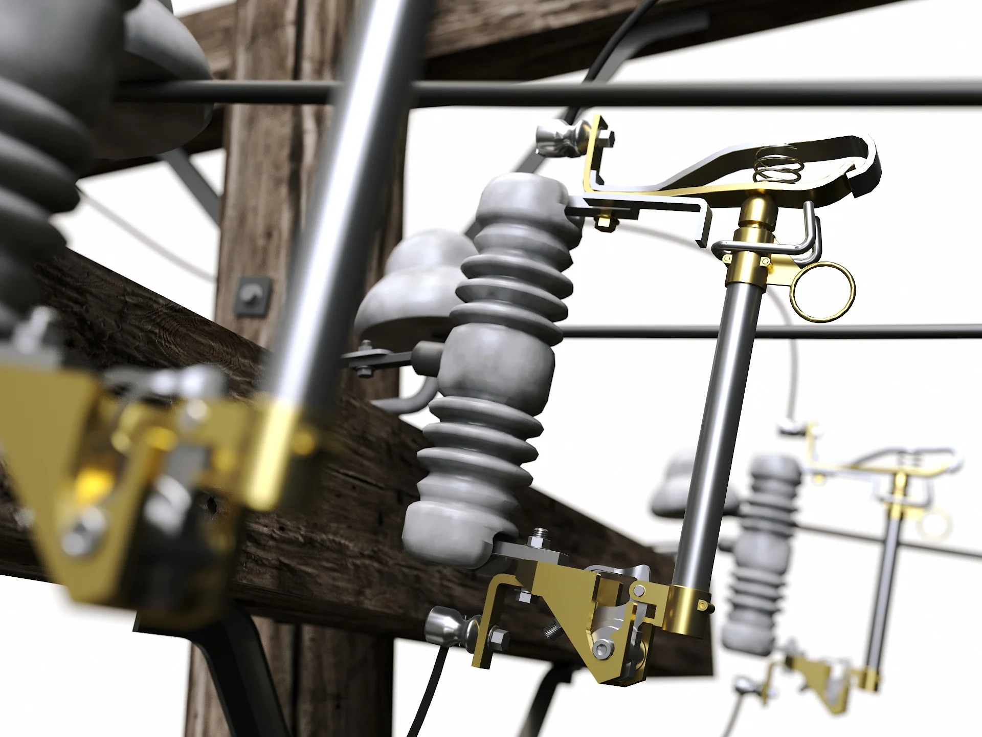 Wooden Electric Poles Set - Image 9